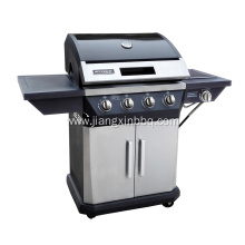 4-Burner Propane Gas Grill with Side Burner